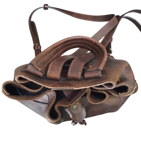 PIKOLINOS Brown Leather Backpack - Picture 10 of 16